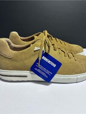 Birkenstock Bend Low Sneakers EU 41 US M 8 W 10 Brown Suede Corduroy NWT No Box